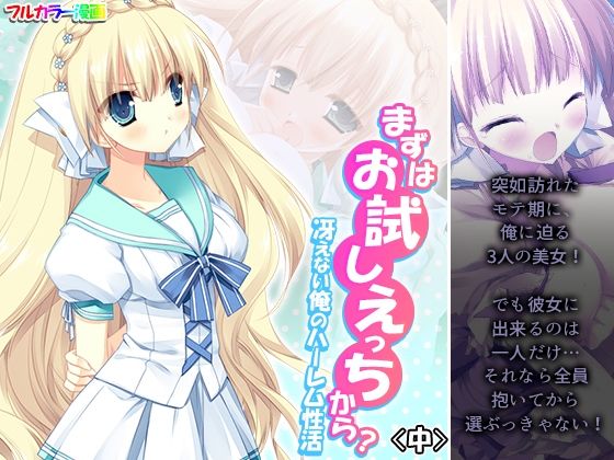 まずはお試しえっちから？冴えない俺のハーレム性活 中