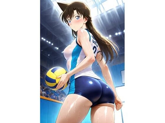 【エロ漫画】毛〇蘭 バレーボールコス