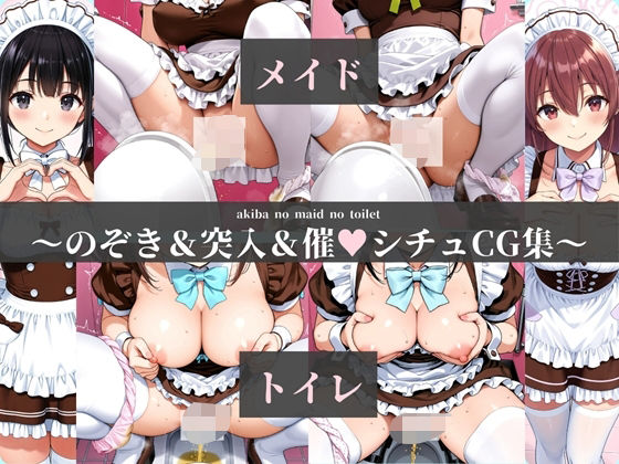 【エロ漫画】aki●a no maid no toilet〜のぞき＆突入＆催●シチュCG集〜