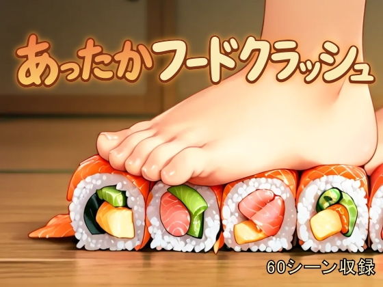 【エロ漫画】あったかフードクラッシュ〜裸足でぐちゃぐちゃに踏み潰す心温まる動画集〜