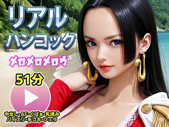 【エロ漫画】ワンピー○ リアルハンコック【動画】メロメロメロウ