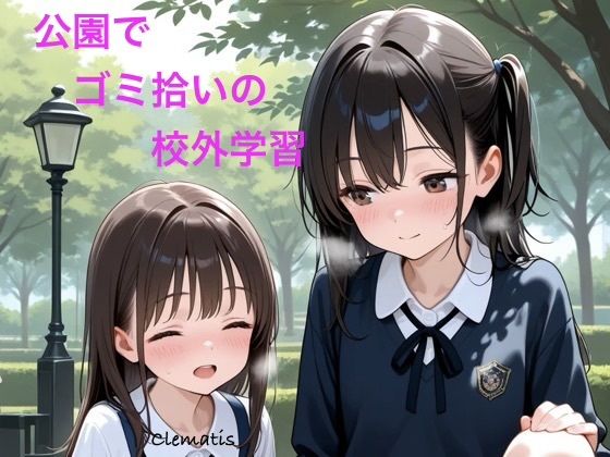 【エロ漫画】公園でゴミ拾いの校外学習